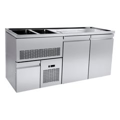 ΠΡΟΣΦΟΡΑ!!! PA GE 200L2 Ψυγείο για μπύρα 20×70 με 2 πόρτες 2 γούρνες αριστερά 1 συρτάρι 200×70×96