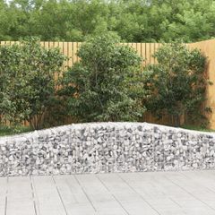 Συρματοκιβώτιο Τοξωτό 400x50x40/60εκ. από Γαλβανισμένο Χάλυβα 153412