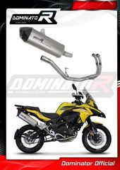 Dominator Εξάτμιση Ολόσωμη HP7 Titanium/Carbon End Benelli TRK 502 X 2018 - 2021  Με Σιγαστήρα 