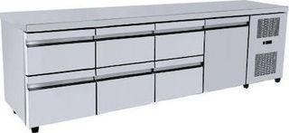 ΠΡΟΣΦΟΡΑ!!! PA GN 230M2220 Ψυγείο Πάγκος Συντήρησης Με Μία Πόρτα, Τρεις Διπλές Συρταριέρες Αριστερα