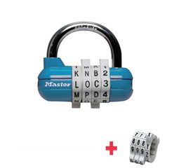 Λουκέτο Συνδυασμού Masterlock 1534D με Γράμματα & Αριθμούς -Μπλε