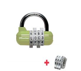 Λουκέτο Συνδυασμού Masterlock 1534D με Γράμματα & Αριθμούς -Πράσινο