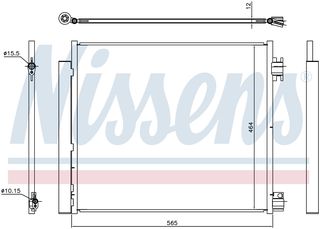 ΨΥΓΕΙΟ A/C, ΜΕ ΑΦΥΓΡΑΝΤΗΡΑ, NISSAN QASHQAI ΑΠΟ 2013, X-TRAIL ΑΠΟ 2014