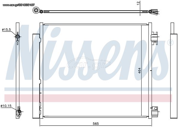 ΨΥΓΕΙΟ A/C, ΜΕ ΑΦΥΓΡΑΝΤΗΡΑ, NISSAN QASHQAI ΑΠΟ 2013, X-TRAIL ΑΠΟ 2014