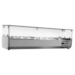 ΠΡΟΣΦΟΡΑ!!! SA PI 134T3 Επιτραπέζια βιτρίνα σαλατών για 5 GN 1/3 - 134x40x45cm