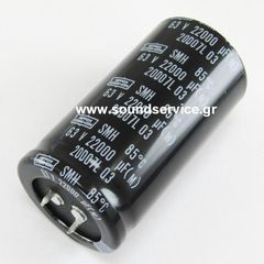 ΠΥΚΝΩΤΗΣ ΗΛΕΚΤΡΟΛΥΤΙΚΟΣ 22.000uF 63V 85C ΠΛΑΚΕΤΑΣ D35x66mm NIPPON