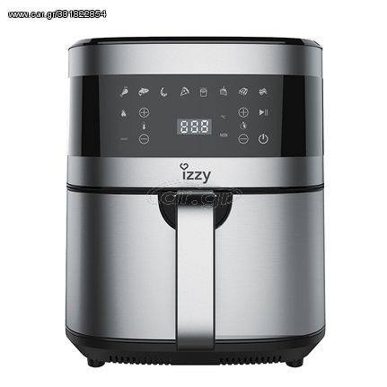 IZZY IZ-8207 (224092) Φριτέζα Αέρος με Αποσπώμενο Κάδο 7lt Ασημί ΕΩΣ 12 ΔΟΣΕΙΣ