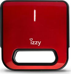 IZZY IZ-2009 (223770) Τοστιέρα για 2 Τοστ 800W Spicy Red ΕΩΣ 12 ΔΟΣΕΙΣ