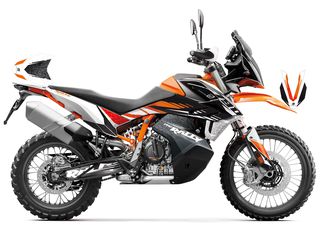 Αυτοκόλλητα σετ UNIRACING KTM 790 Adventure R 2018-19 Decoration and Protection kit (Black-Orange)