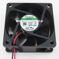 ΑΝΕΜΙΣΤΗΡΑΣ 12V DC 60x60x25mm 2-C 0.08A 0.96W 40m3/h SUNON