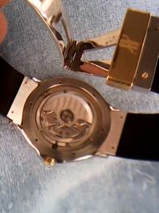 18k Hublot GMT Geneve from 1987 Factory Original Box, Papers rare collectors limited edition. Not Copy Replica. Not Rolex-thumb-2