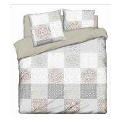 Κουβερλί διαστάσεων 220x230cm 100% βαμβακερό εμπριμέ Patchwork