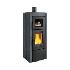 Σόμπα Ξύλου με φούρνο La Nordica Ester Forno Evo 8.2kW - Μαύρο