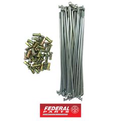 Ακτίνες τροχού 10 G 162mm FEDERAL νίκελ-thumb-1