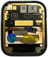 For iPhone/iPad (AWS74501B) OLED (soft) Touchscreen - Black, (Pulled) for model Watch Series 7 - 45 mm