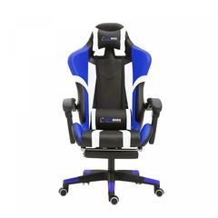 Herzberg HG-8083: Tri-color Gaming and Office Chair with Linear Accent Blue Herzberg Home & Living