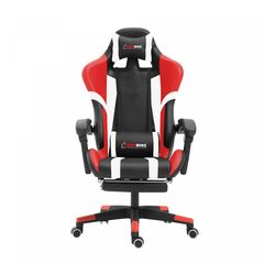 Herzberg HG-8083: Tri-color Gaming and Office Chair with Linear Accent Red Herzberg Home & Living
