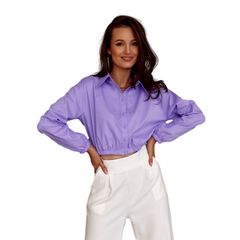 Μακρυμάνικο πουκάμισο 177389 Roco Fashion Βιολετί BLU0160 Violet