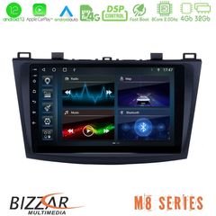 Bizzar M8 Series Mazda 3 2009-2014 8core Android12 4+32GB Navigation Multimedia Tablet 9″