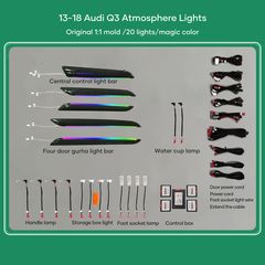 Digital iQ Ambient Light Audi Q3 mod. 2013-2018, 20 Lights