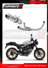 Dominator Ολόσωμη Εξάτμιση GP1 S.Steel Honda VTR 250 2009 - 2015(Περιλαμβάνει Σιγαστήρα)