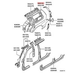 ΦΤΕΡΟ ΠΙΣΩ ΑΡΙΣΤΕΡΟ ( MR241861 ) - MITSUBISHI PAJERO SPORT '97- '04 (K94W/K96W)-thumb-1