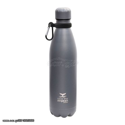 Θερμός Travel Flask Save the Aegean 750ml Fiord Grey Estia Home Art 01-9823