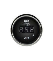 ΟΡΓΑΝΟ ΠΙΕΣΗΣ ΛΑΔΙΟΥ ΨΗΦΙΑΚΟ ΜΑΥΡΟ ΜΕ ΔΑΚΤΥΛΙΔΙ ΧΡΩΜΙΟ 52mm SIMONI RACING - 1 TEM.