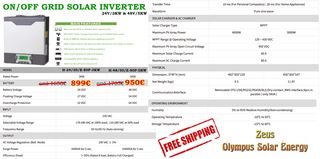  Inverter Pure Sine Wave 1500W έως 50.000W Αντιστροφέας Καθαρού Ημιτόνου - Ετοιμοπαράδοτα - Προλάβετε πριν Εξαντληθούν