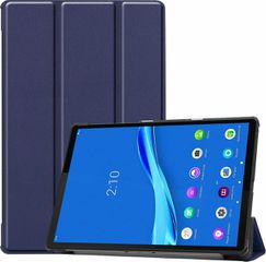 Θήκη Trifold Smart View και πίσω TPU για Lenovo M10 - Σκούρο μπλε