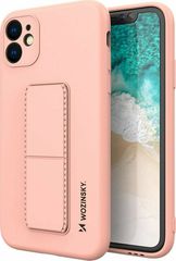 Θήκη Σιλικόνης Wozinsky Wozinsky Kickstand Flexible Back Cover για iPhone 12 Pro Max - Ροζ