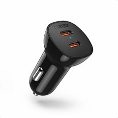 Choetech Φορτιστής Αυτοκινήτου με 2 Θύρες Type-C - Μαύρο