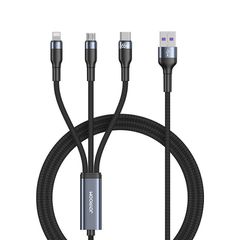 Joyroom 3in1 Καλώδιο USB σε Lightning / Type-C / micro USB (1.2m) - Μαύρο