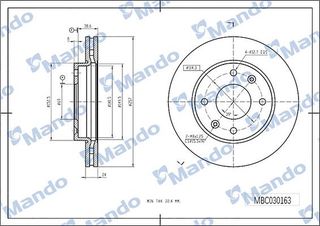 ΔΙΣΚΟΠΛΑΚΕΣ ΕΜΠΡΟΣ HYUNDAI MATRIX /  ELΑNTRA  517122d300 R1026  TIMH ΤΕΜΑΧΙΟΥ 5171238100 ΕΜΠΡΟΣ COUPE 98-01 5171238300