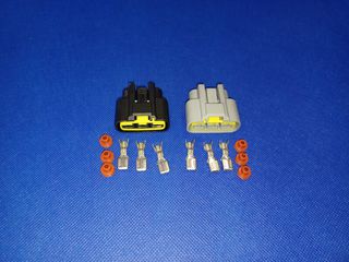 Connectors Set 3 Pin. Ανορθωτη Honda.