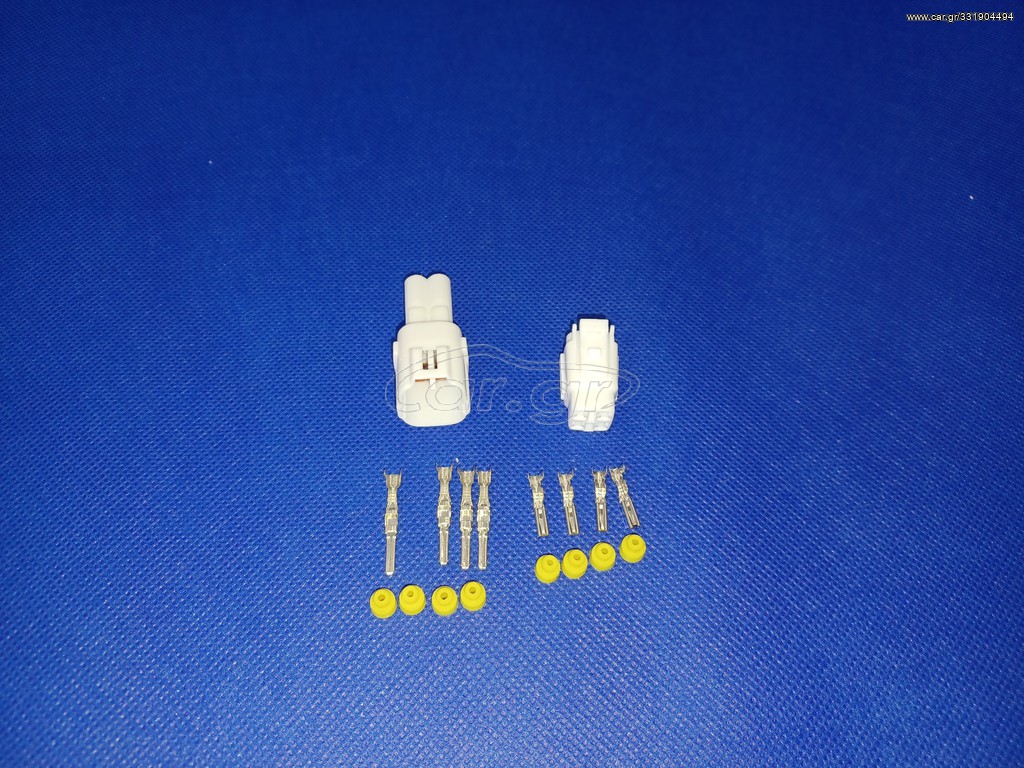 Connectors Set 4 Pin. Ανορθωτη  και πλεξουδας Suzuki.