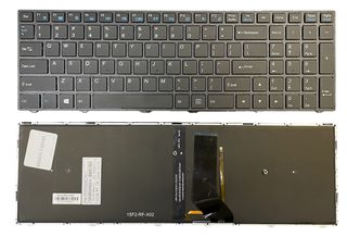Πληκτρολόγιο Laptop Keyboard for Clevo T700 Z7-KP7GS T800 DR5 DR7-PLUS DR5 BLACK KEYS BACKLIGHT (Κωδ.40800USBLACKBL)