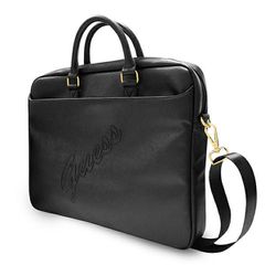 Guess Saffiano Script bag for a 16" laptop - black-thumb-1