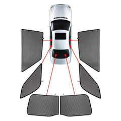 JEEP COMPASS 5D 2020+ ΚΟΥΡΤΙΝΑΚΙΑ ΜΑΡΚΕ CAR SHADES - 6 ΤΕΜ. | Pancarshop