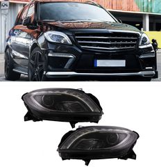 ΦΑΝΑΡΙΑ ΕΜΠΡΟΣ LED Headlights Mercedes M-Class W166 (2012-2015) Black