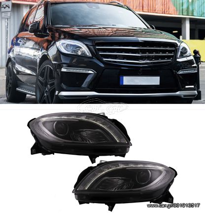 ΦΑΝΑΡΙΑ ΕΜΠΡΟΣ LED Headlights Mercedes M-Class W166 (2012-2015) Black