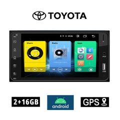 Toyota 2GB Android οθόνη αυτοκινήτου 7'' ιντσών (εργοστασιακού τύπου GPS WI-FI Celica RAV4 HILUX Urban Cruiser RAV 4 Youtube Playstore Spotify USB ραδιόφωνο Bluetooth ΟΕΜ 4x60 Watt navi πλοηγός Mirror