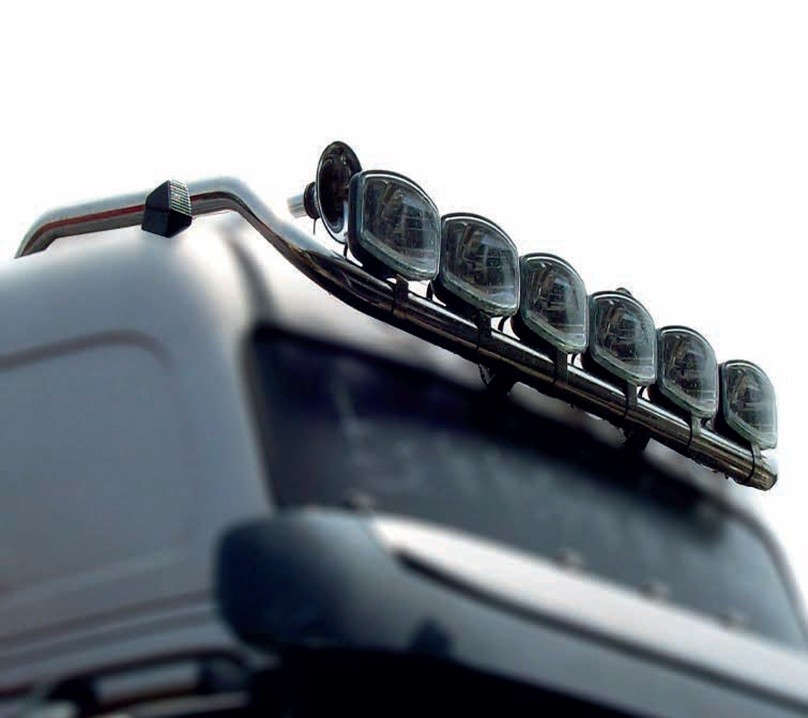Μπάρα Οροφής Ανοξείδωτη Μακρύα INOX για VOLVO FH 2001-2012 Standard cab