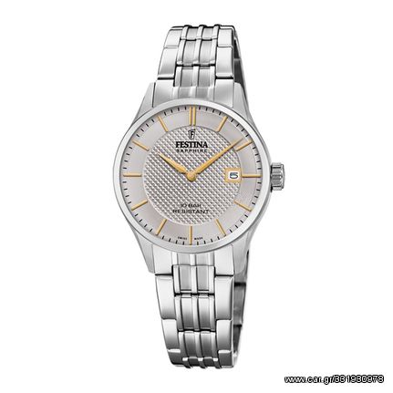 Festina Swiss Made, Women's Watch, Silver Stainless Steel Bracelet F20006/2