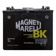 ΜΠΑΤΑΡΙΑ ΜΗΧΑΝΗΣ MAGNETI-MARELLI 12V 18Ah MOTX20-BS ΜΕ ΥΓΡΑ