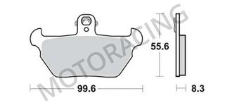 ΤΑΚΑΚΙΑ ΜΠΡΟΣΤΑ BMW K1100 92'-00' / R1000 91'-95' / R1100 93' SBS 644HS - SINTER ( ΜΕΤΑΛΛΙΚΟ )