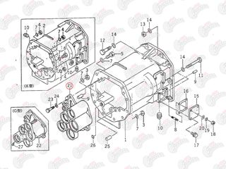 Πλάκα σασμάν Iseki: 1561-232-001-80-thumb-1