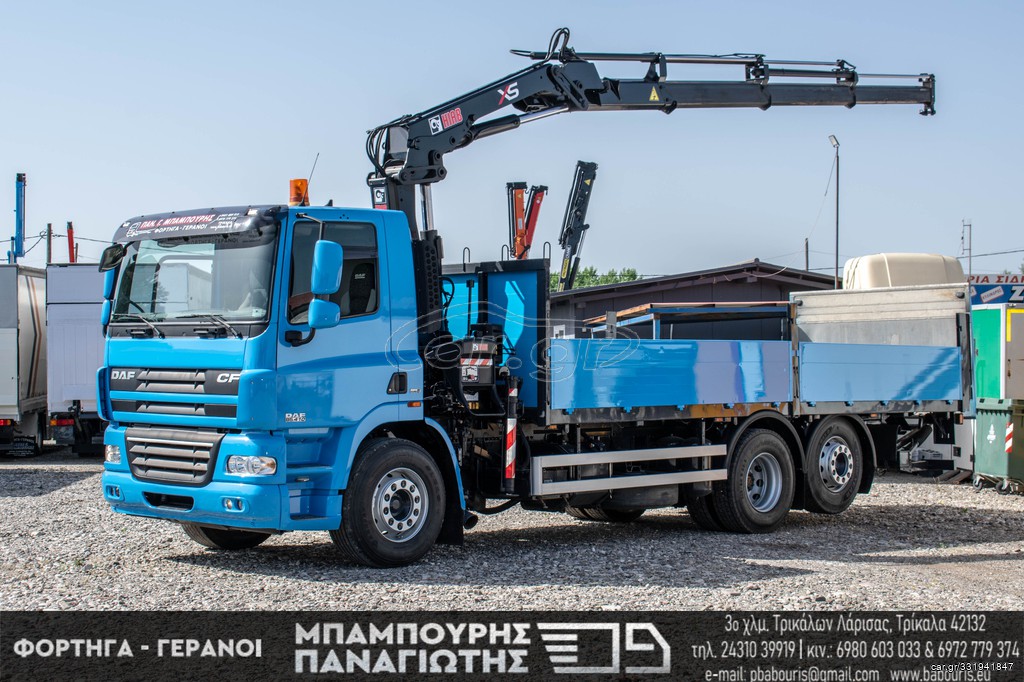 Γερανοί - Φορτηγά Με Γερανό DAF 2009 CF 85.410 EURO 5 & HIAB XS 122