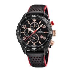 Festina Chrono Sport, Men's Chronograph Watch, Black Leather Strap F20519/4