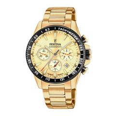 Festina Timeless, Men's Chronograph Watch, Gold Stainless Steel Bracelet F20634/6
